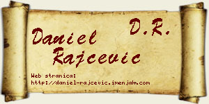 Daniel Rajčević vizit kartica